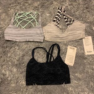 Lululemon Sport Bras lot in size 4.